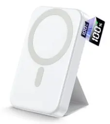 Produktbild: Gxorul Power Bank, Magnetische Powerbank 12000mAh,PD 22.5W Schnellladung Kabellose Powerbank mit USB-C-Eingänge＆Ausgang und LED-Display für iPhone 15/14/13/12/Pro/Pro Max Serie