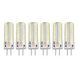 Produktbild: GY6.35 Birne, 6 Stück GY6.35 LED Glühbirne, 7W 700lm 72 LEDs Kronleuchter Glühbirnen Energiesparende LED Mais Glühbirne für Zuhause Anhänger, LED Birnen (Weißes Licht)