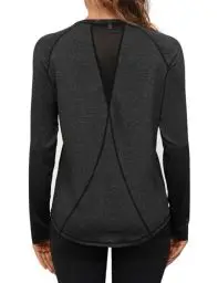 Produktbild: Gyabnw Langarm Sportshirt Damen Sport Tshirt Wandershirt Funktionsshirt Laufshirt Yoga Shirt Top Oberteile Fitness