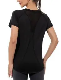 Produktbild: Gyabnw Sport Oberteile Damen Fitness Laufshirt Kurzarm Funktionsshirt Zumba Fitness Wandershirt