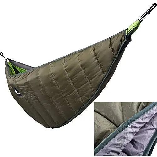 Produktbild: GYDEHUTJ Winter warme Hängematte Underquilt leichte Hängematte Gear Quilt Packable voller Länge unter Decke Camping Survivor hängenden Bett