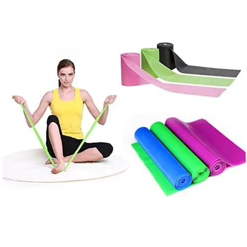Produktbild: Happyyami Elastische Dehnbänder Für Fitness-übungen Widerstandsbänder Für Krafttraining Und Rehabilitation Aus Robustem Latexgummi