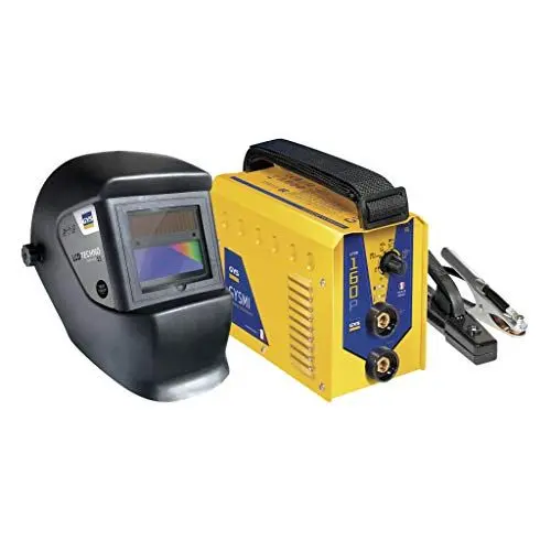 Produktbild: GYS Elektroden-Schweißinverter 160P mit Schweißhelm LCD Master 11 und Wechselrichter 160 A