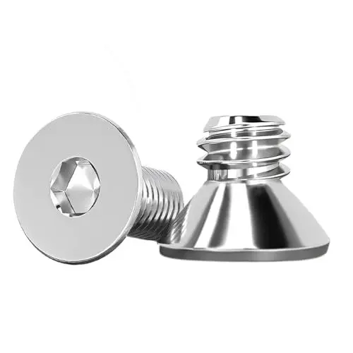 Produktbild: GZEINB 25 Stück M6*10MM 304 Edelstahl Senkkopfschrauben,DIN 7991 A2 V2A Metall Senkkopf Vollgewinde Schrauben,Innensechskant Senkschrauben Senkkopfschrauben mit Metrischen(25, M6*10MM)