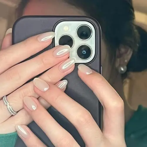 Produktbild: GZSYY Press on Nails 24 Stück Nägel Zum Aufkleben Gel Nägel Aufkleben French Nails Zum Aufkleben Künstliche Nägel