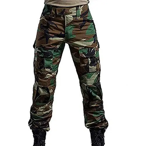 Produktbild: HANSTRONG GEAR Militär Armee Taktische Airsoft Paintball Schießen Hosen Kampf Männer Hosen mit Knie Pads (WLD, M-32W)