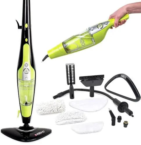 Produktbild: H2O HD Dampfreiniger & Dampfbesen - Vernichtet 99,9% der Bakterien ohne Reinigungschemikalien (H20 HD Steam Mop & Steam Cleaner)