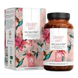 Produktbild: Haar Vitamine - 451mg Silizium hochdosiert & Biotin Zink Selen für Haare - Kieselsäure aus Bambus, Kupfer, Iod, Brennnessel und B-Vitamine - 120 Kapseln - Vegan aus Deutschland