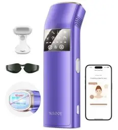 Produktbild: Haarentfernung Laser mit Saphir-Eis-Kühlung Technologie, Schmerzfreie IPL Geräte Haarentfernung Damen, Herren, für Gesich, Bikini, Körper, Beine, Achseln