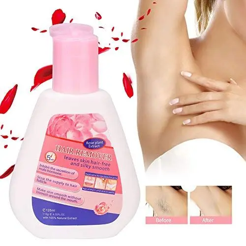 Produktbild: Haarentfernungscreme, 115 g Enthaarungspaste für den Bart unter den Armen Private Haarentfernung Premium Hautfreundlich Schmerzfrei Effektiv makellose Haarentfernungscreme für Frauen und Männer