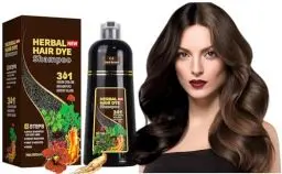 Produktbild: Haarfärbeshampoo Dunkelbraun für Gegen Graue Haare, Hair Dye Shampoo, Hair Color Shampoo, Natürliche Sofort Haarfarben Farbshampoo, Haarfarbe Shampoo, Instant Black Hair Shampoo für Männer und Frauen