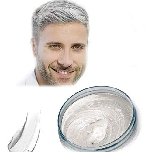 Produktbild: Haarfarbe Wachs, natürliche Matte Frisur für Party. Cosplay, Halloween (weiß)