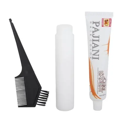 Produktbild: Haarfarben-Entwickler, 80 ml Haarfarbe Bleichcreme Professionelle Haaraufhellungscreme mit Farbstoffbürste für Friseurwerkzeuge (Weiß)