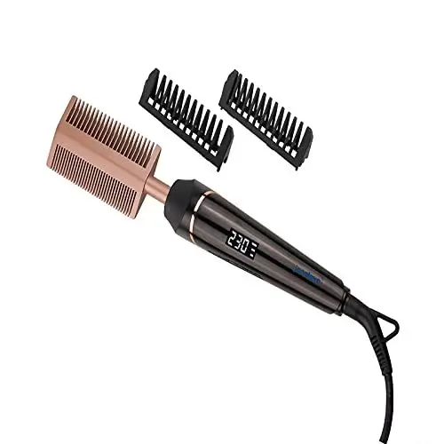 Produktbild: Haarglätter Bürste für Afro Haare - janelove Keramik Hot Comb (80℃-230℃)