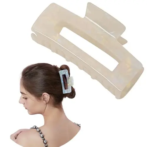 Produktbild: Haarklammer Damen Groß Rechteckige Haarspangen für Dickes Haar Zelluloid Elegant Haarclips Hair Clips for Women