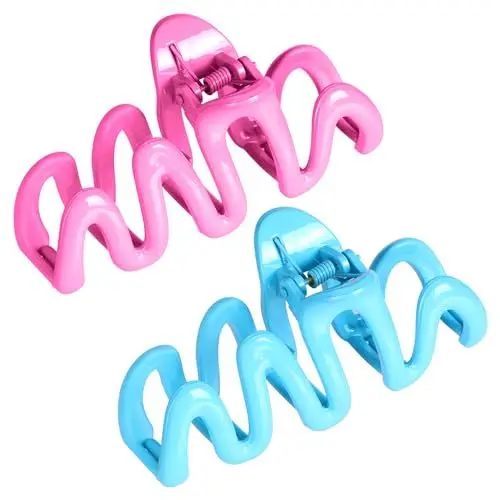 Produktbild: Haarklammer Starkem Halt Haarspangen Damen Kunststoff Haarklammern Stilvolle Acooruiteng Haarklammer Groß Haarspange Rutschfestes Hair Clip für Frauen Mädchen Dickes Dünne Haar 2 Stück