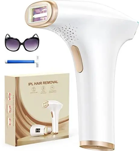 Produktbild: Haarlosy IPL Geräte Haarentfernung Laser - Schmerzfreie Haarentfernungsgerät mit 3 Erweiterte Funktionen HR/SC/RA,9 Energiestufen,999,900 Lichtimpulse für Männer,Frauen,Ideal für Gesicht,Bikini,Körper