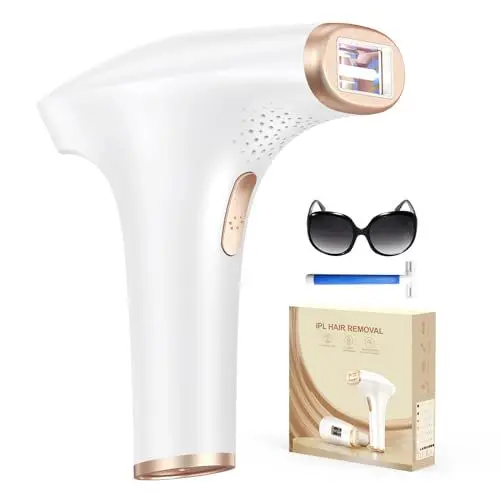 Produktbild: Haarlosy IPL Geräte Haarentfernung Laser - Schmerzfreie Haarentfernungsgerät mit 3 Erweiterte Funktionen HR/SC/RA, 9 Stufen, 999,900 Blitzen zu Hause für Frauen, Männer, Achseln, Bikini, Beine, Körper
