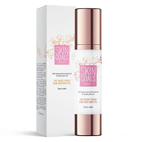 Produktbild: Haaröl & Bodyspray mit Pfirsichöl & Weizenkeimöl - Pfirsich Öl Spray zur Pflege für Haare & Körper für Damen & Herren - Als Haar Öl und zur Körperpflege geeignet - Ultraleicht & Vegan - 80 ml