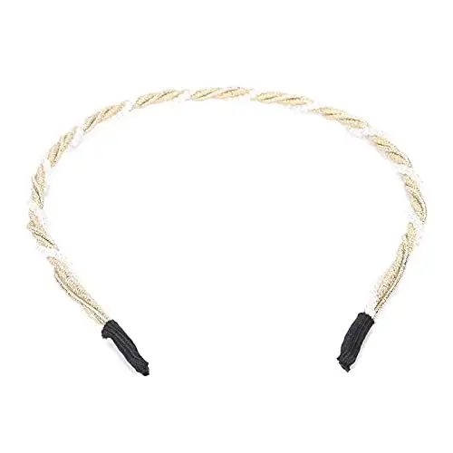 Produktbild: Haarreifen-Stirnband, strapazierfähige Damen-Haarbänder, bequemes Tragen für den täglichen Gebrauch für Party(Gold)