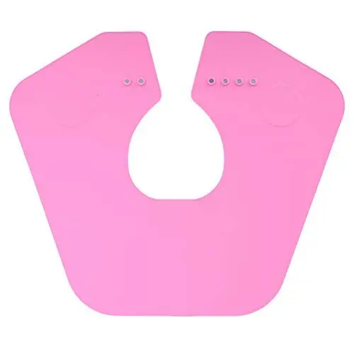 Produktbild: Haarschneidekragen,ANGGREK 1 Silikon Salon Barbier Haarschneideumhang Nackenwickel Schutz Friseurunterlage(20 * 20 * 4cm-Rosa)