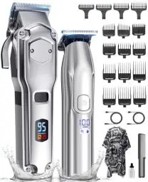 Produktbild: Haarschneidemaschine Set für Herren, Haarschneider, Bartschneider, Haartrimmer, Friseur, Rasierer, Pflegeset IPX7 Wasserdichte Wiederaufladbar Ideales Geschenk für Männer