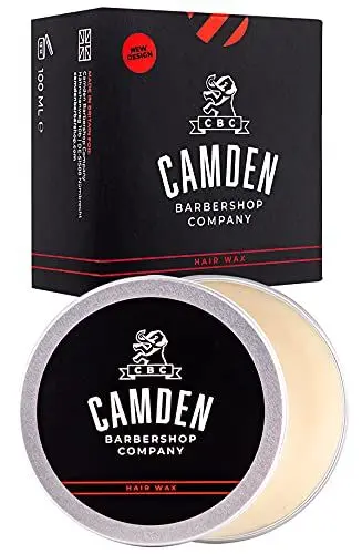 Produktbild: Haarwachs von Camden Barbershop Company ● jederzeit formbar ● Haarstyling und Haarpflege für Männer ● frischer Duft ● 100 ml