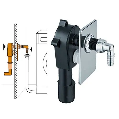 Produktbild: Haas 2074 Unterputz Unteruptzsiphon, Mehrfarbig