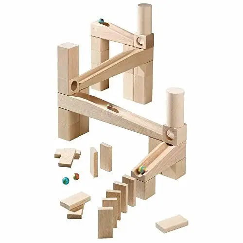 Produktbild: HABA 1128 Ball Track – First Playing - with 45 pcs. for 4 Years and Up (Made in Germany)