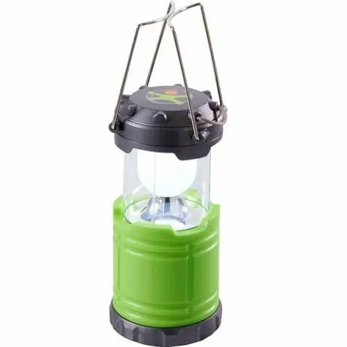 Produktbild: HABA 304152 Terra Kids Campinglaterne, Campinglampe aus Kunststoff, leuchtet mit 3 x 1.5 V AA 6 Stunden, transparent