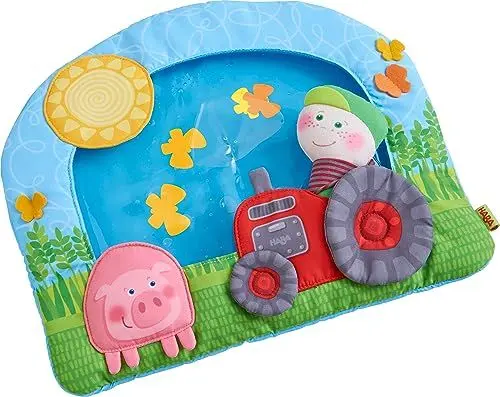 Produktbild: HABA 305222 - Wasser-Spielmatte Bauernhof, Spielmatte mit vielseitigen Spielelementen zur Förderung der Wahrnehmung und Motorik, Babyspielzeug ab 6 Monaten