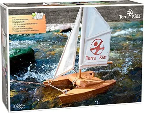 Produktbild: HABA 306315 - Terra Kids Katamaran-Bausatz, Bastel- und Hobbyset