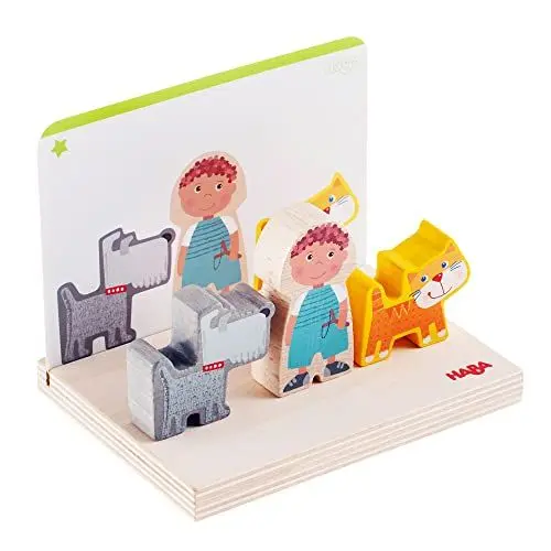 Produktbild: HABA 306707 - Stapelspielzeug Bauernhof, Steck - & Stapelspiel ab 2 Jahren, Made in Germany