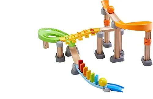 Produktbild: HABA 306744 - Kullerbü – Kugelbahn Melodie-Domino, Erste Kugelbahn Grundpackungen ab 2 Jahren, Made in Germany Bunt