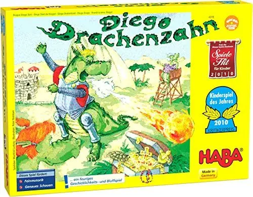 Produktbild: HABA 4319 - Diego Drachenzahn - Kinderspiel des Jahres 2010