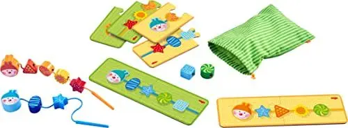Produktbild: HABA Fädelspiel Raupe für Kinder ab 18 Monaten, schult Konzentration, Made in Germany - 304653