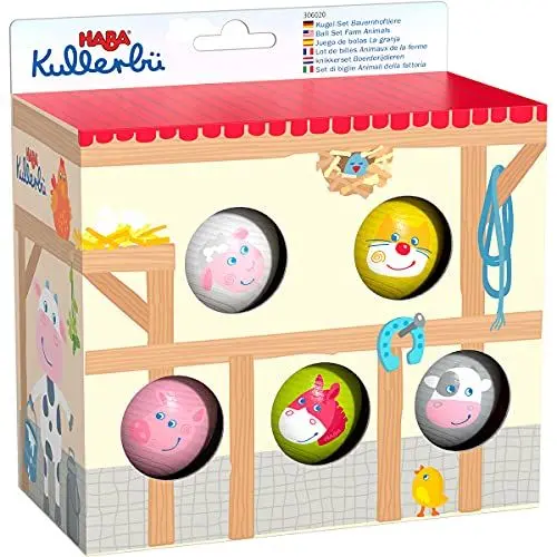 Produktbild: HABA Kullerbü – Kugel-Set Bauernhoftiere