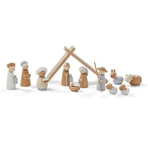Produktbild: HABA - Weihnachtskrippe aus Holz Weihnachtsdekoration Ref. 304685