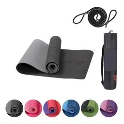 Produktbild: Habib Gruppe Premium Yogamatte Rutschfest 183x61 cm - Ökologische Sportmatte für Pilates & Yoga - Inkl. Tragegurt und Tasche - Ideal für Fitness & Gymnastik - Reise-Freundlich - Airex-kompatibel