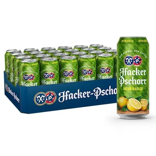 Produktbild: Hacker-Pschorr Natur Radler •Biermischgetränk Münchner Hell-Zitronenlimonade•EINWEG(24x0,5l)