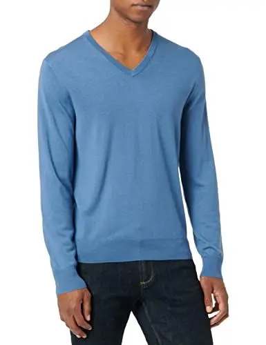Produktbild: HACKETT LONDON Herren GMD Merino Silk V NCK Pullover, Brown (Khaki), XXL