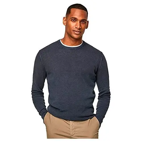 Produktbild: HACKETT LONDON Herren GMD Textured Crew Pullover, Navy, XL