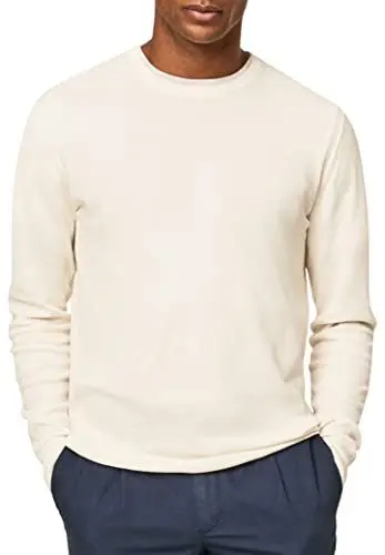 Produktbild: HACKETT LONDON Herren GMD Textured Crew Pullover, weiß, XL