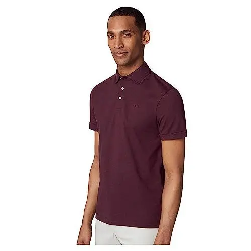 Produktbild: HACKETT LONDON Herren Pima Cotton Polo Polohemd, Rot (Kastanienbraun), S