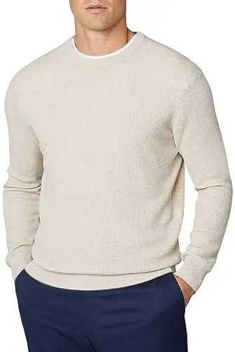 Produktbild: HACKETT LONDON Herren Rib Knit Crew Pullover, Braun (Taupe), XXL