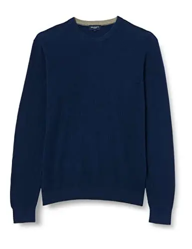 Produktbild: HACKETT LONDON Herren Rib Knit Crew Pullover, blau (Marineblau), L
