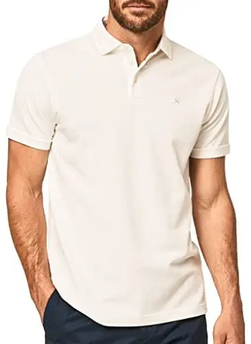 Produktbild: HACKETT LONDON Herren Ss Blazer Pique Polo Polohemd, beige, L