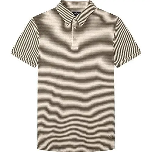 Produktbild: HACKETT LONDON Herren Yd Stripe Polo Ss Polohemd, Khaki, XXL