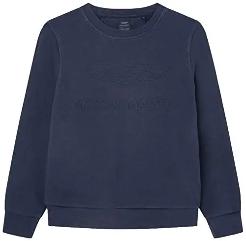Produktbild: HACKETT LONDON Jungen Amr Embossed Crew T-Shirt, Navy, 9 Years