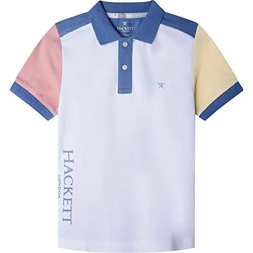 Produktbild: HACKETT LONDON Jungen Multi Polo Polohemd, White (Bright Wht), 3 Years